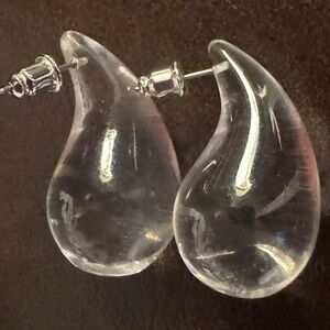 Clear Drop Earrings